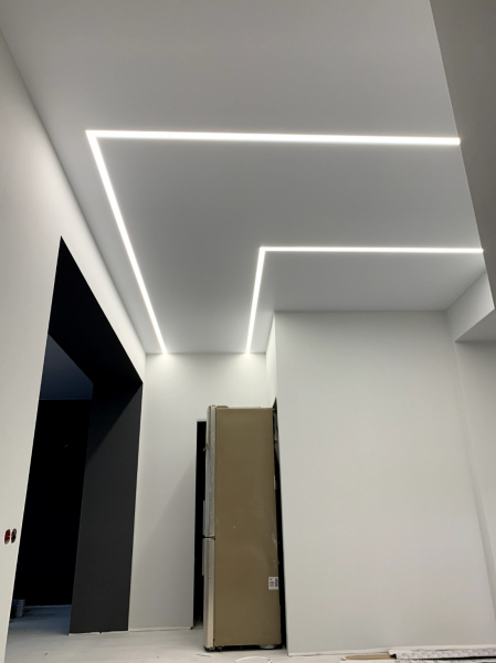 Наша работа - натяжной потолок в коридор