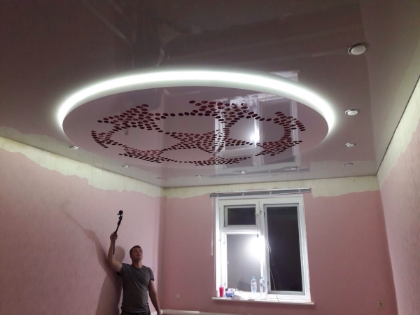 Парящие натяжные потолки